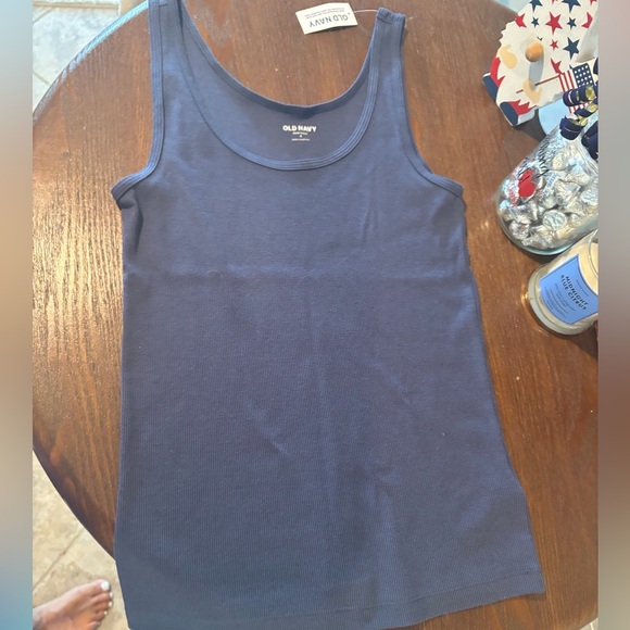 Old Navy Tops - Women's Old Navy Navy Blue Ribbed Tank - NWT